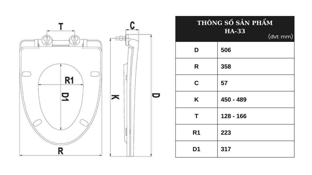 NẮP BÀN CẦU RƠI ÊM HA-33
