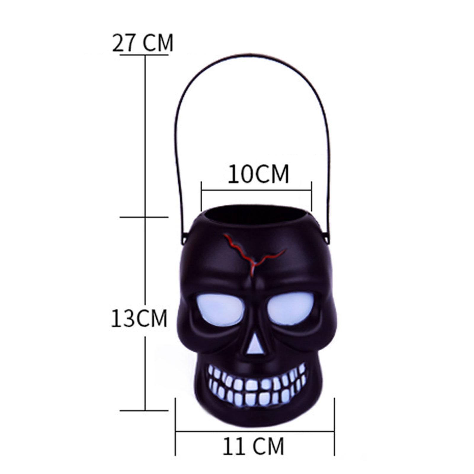 Halloween Candy Bucket, Candy Holder Kids Gift Box, Candy Barrel with Handle, Trick or Treat Bucket, Halloween Party Favors Decoration Supplies