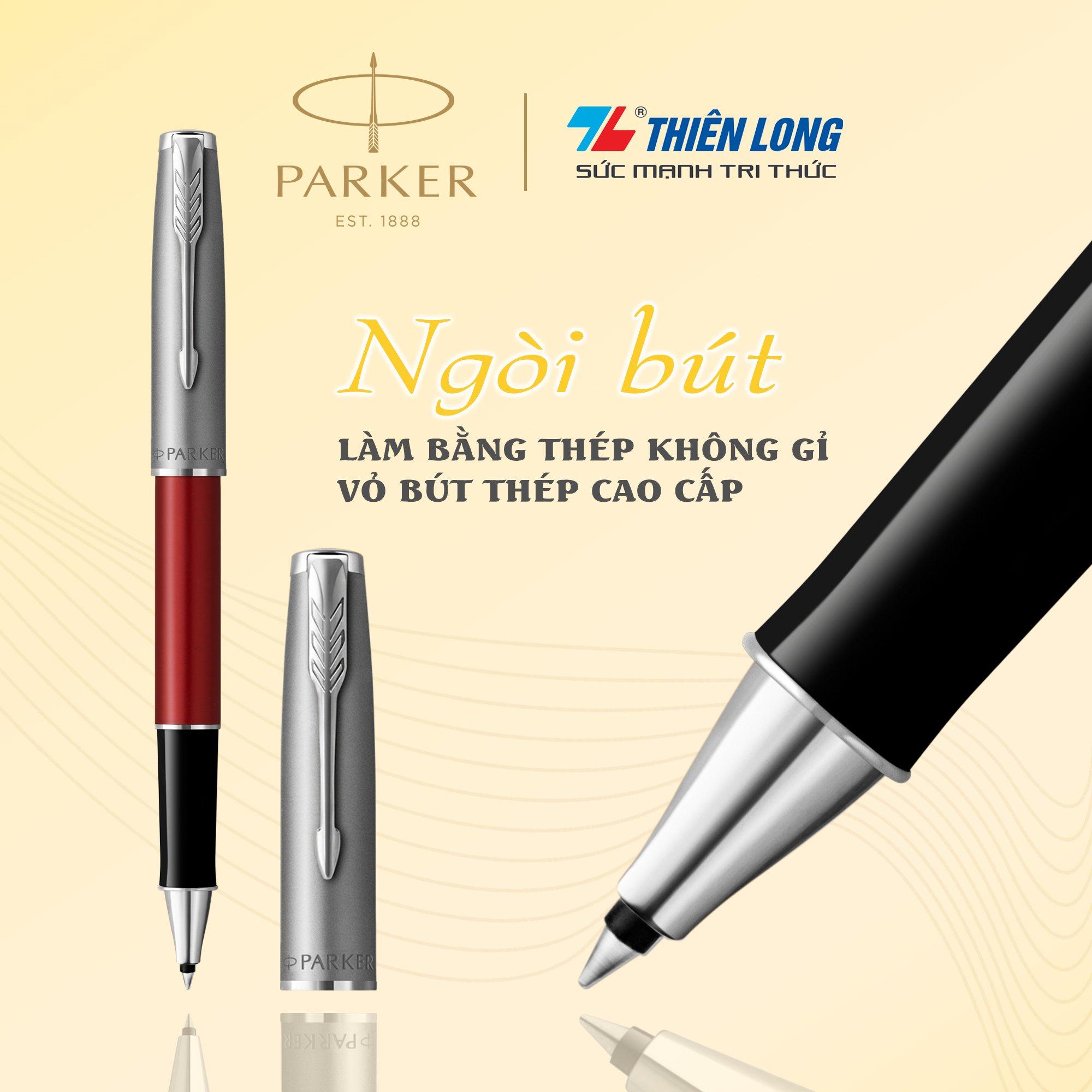 Bút lông bi cao cấp Parker SON X-SB - Thép không gỉ