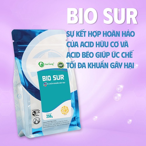 Acid hữu cơ và acid béo cho thủy sản BIO SUR (Dạng bột)