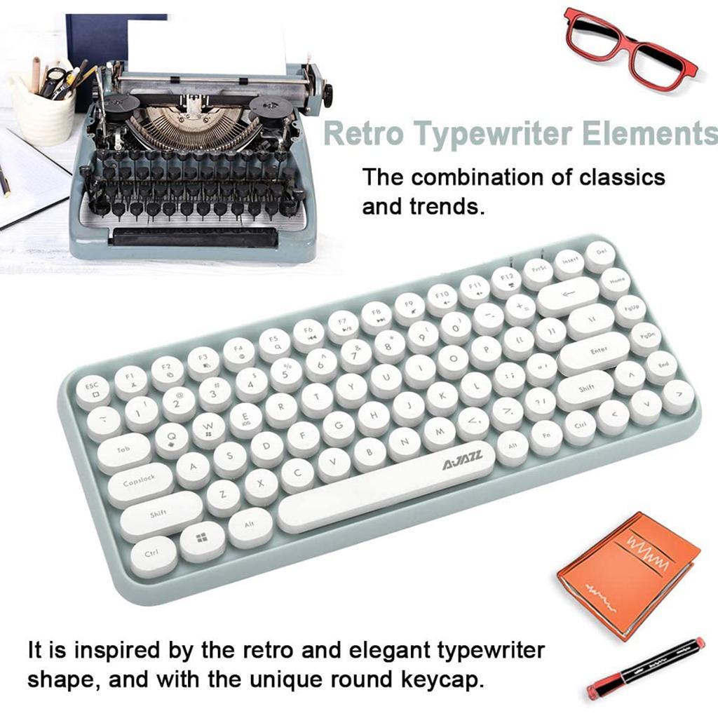 308i Bluetooth Wireless Keyboard 84 Keys Round
