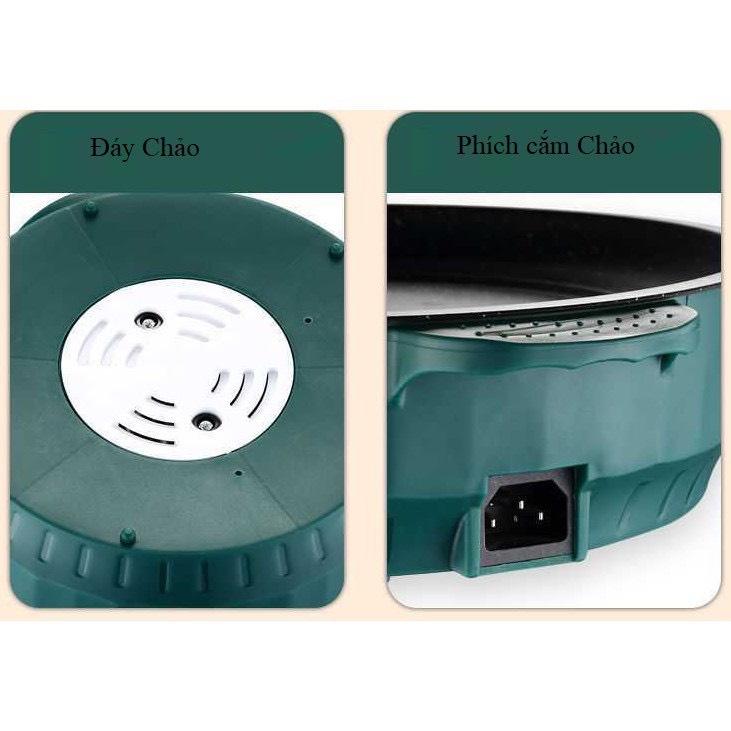 Chảo Nướng Điện Mini Đa Năng 26cm Electric Backing Tray, Bếp Nướng Điện Chống Dính, Nướng Thịt BBQ Hàn Quốc