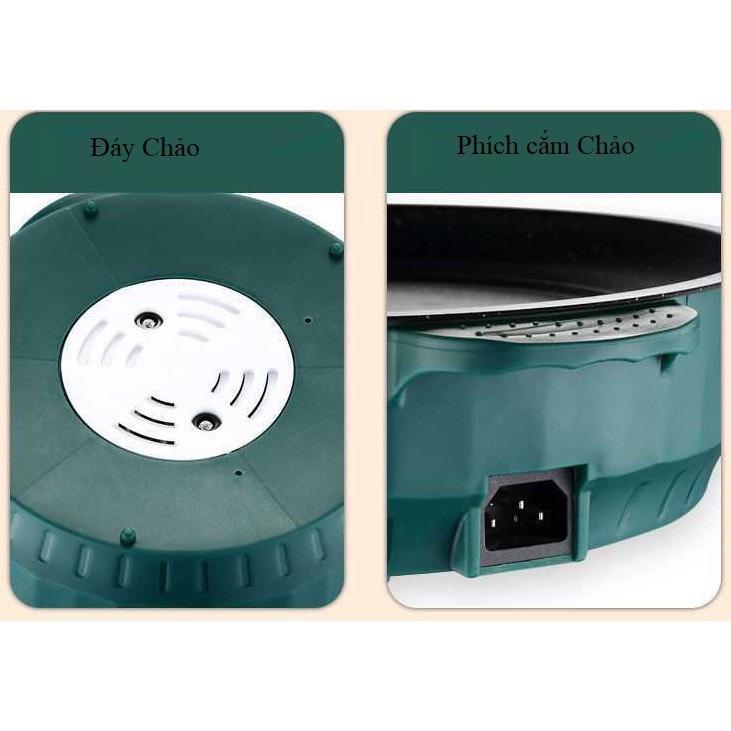 Chảo Nướng Điện Mini Đa Năng 26cm Electric Backing Tray, Bếp Nướng Điện Chống Dính, Nướng Thịt BBQ Hàn Quốc