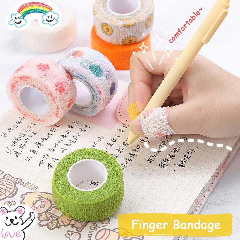 Băng quấn ngón tay co giãn nhiều màu dễ thương cho học sinh