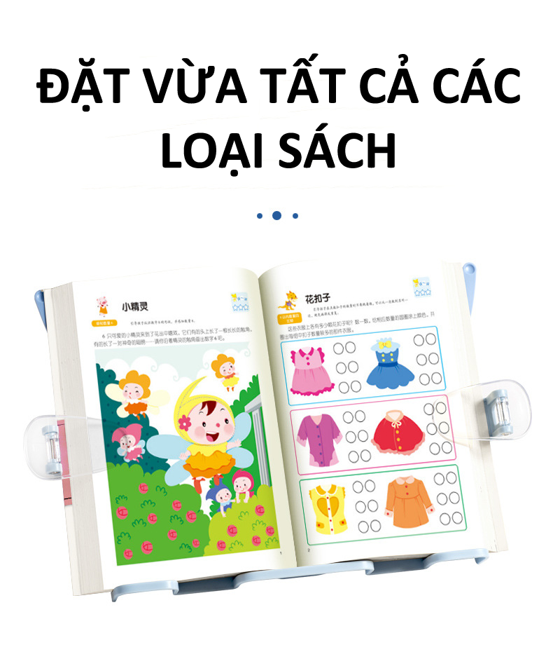 Giá đỡ đọc sách chống cận thị kẹp sách vở đa năng cho bé CG00003