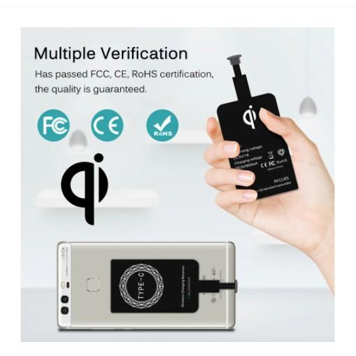 Đệm Sạc Không Dây Qi Type-C Micro USB Cho iPhone Xiaomi Huawei