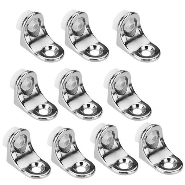 7-8pack 10pcs Glass Shelf Right Angle Fixing Clip Bracket with Suction Cup