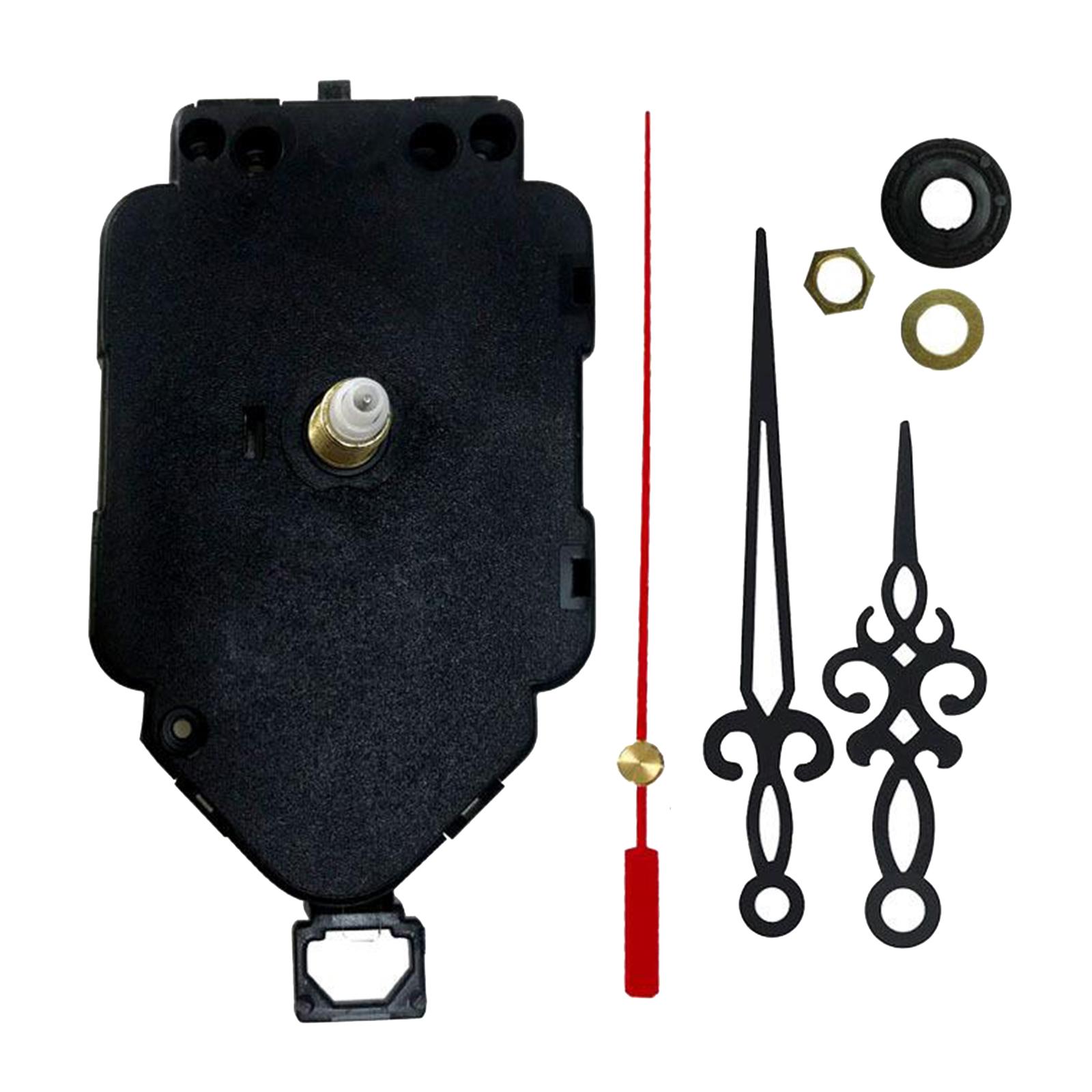 Quartz Pendulum Clock Movement DIY Kits with 3 Pieces Pointer Hands Hardware Replacement Repair Kit for Office Home Wall Clocks Accessories