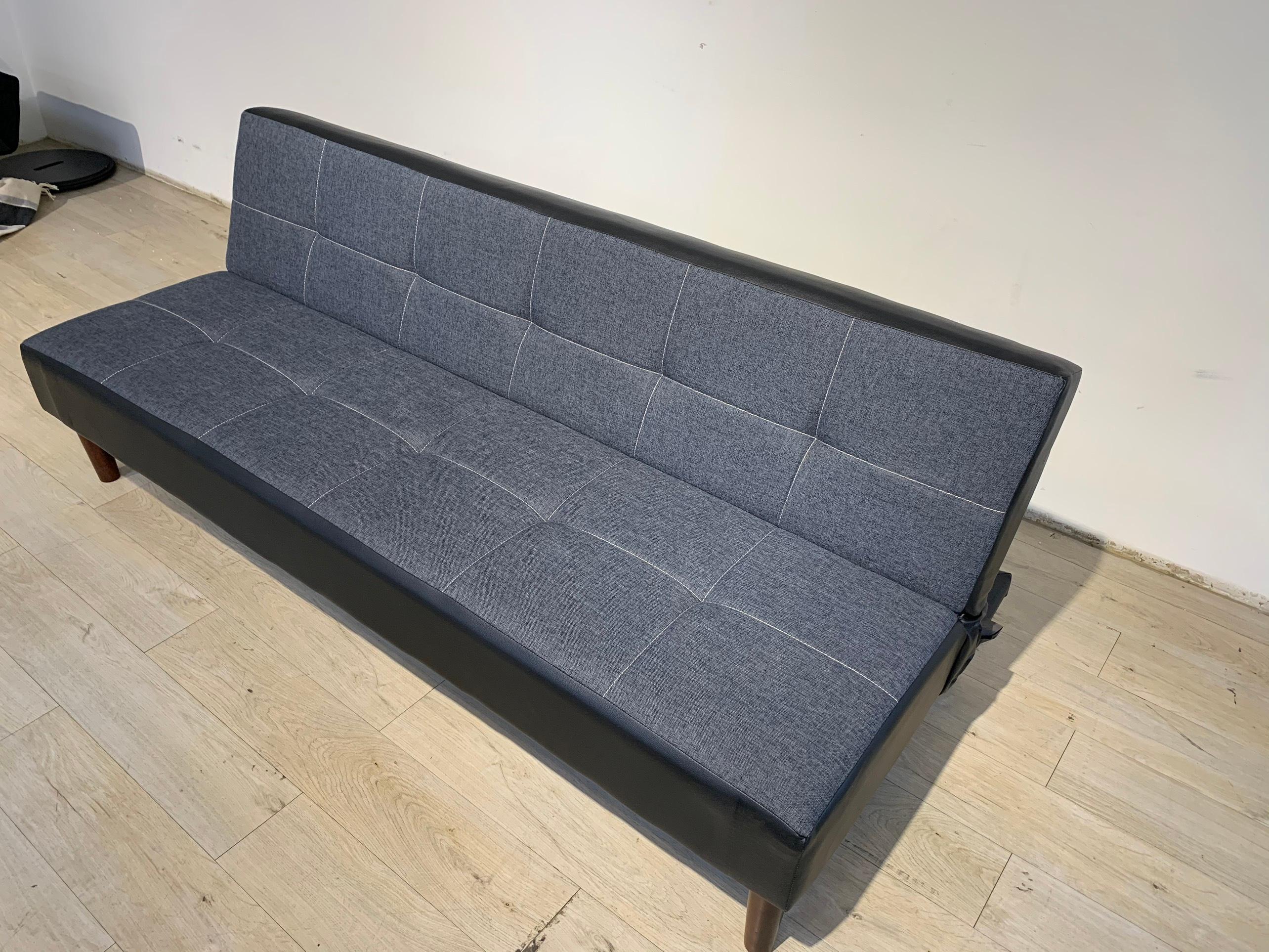 Sofa bed Juno sofa chân gỗ màu xám, đỏ, xanh lá