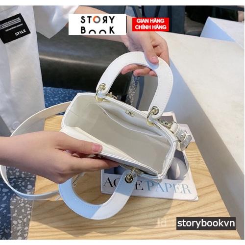Túi Xách Nữ Túi Đeo Chéo Dáng Vuông Loại 1 Da Bóng Đẹp Đi Chơi Đi Làm Sang Chảnh STORYBOOK