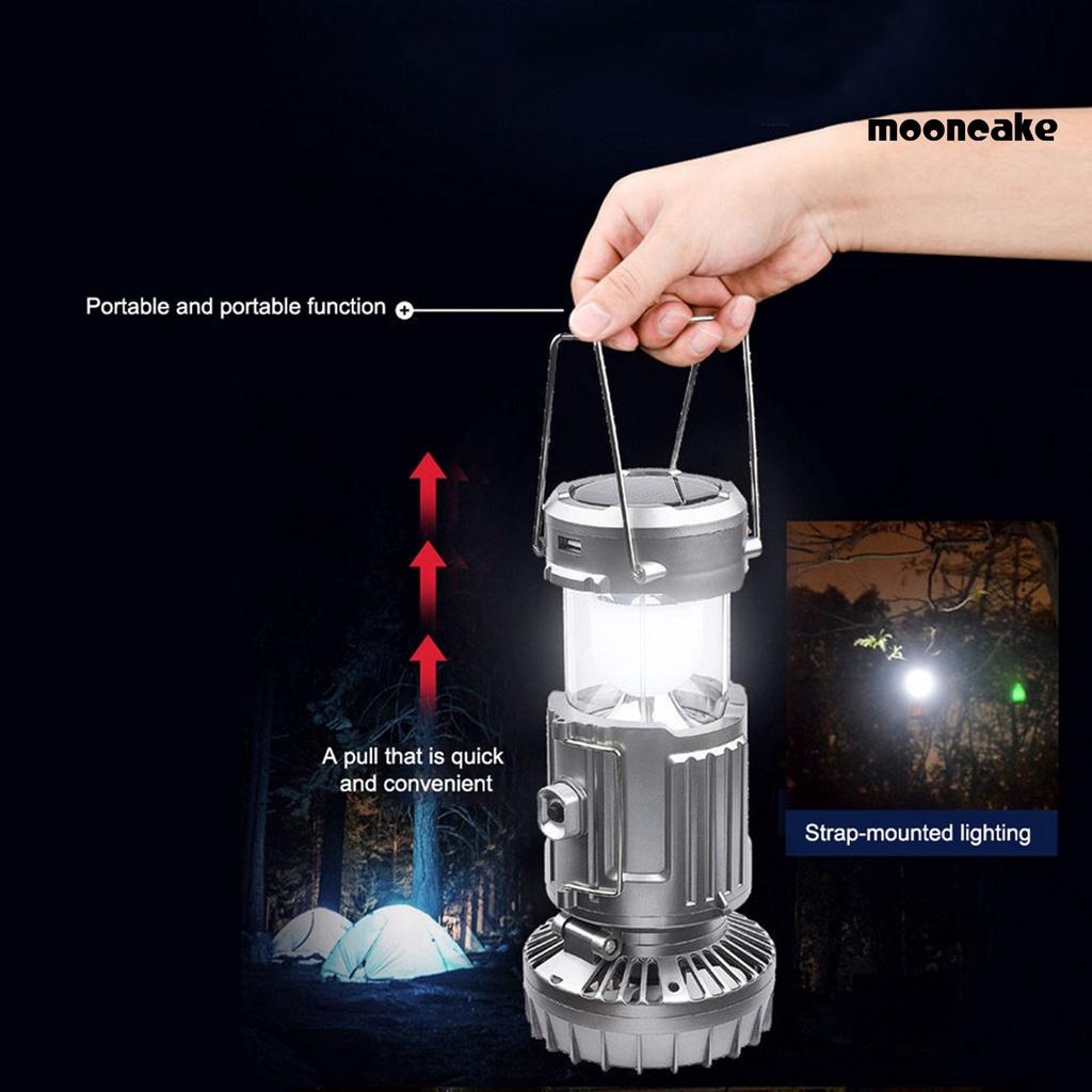 Đèn Năng Lượng Mặt Trời 3 in 1 Kèm Quạt Cầm Tay Sử Dụng Pin Lithium Sạc Điện Thoại Vô Cùng Tiện Lợi