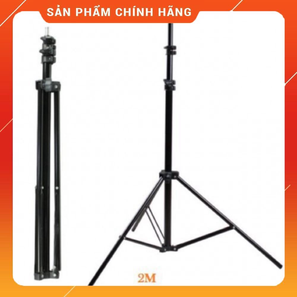 Chân Đèn livestream live thép cao tối đa 2m có thể hạ thấp xuống 70cm