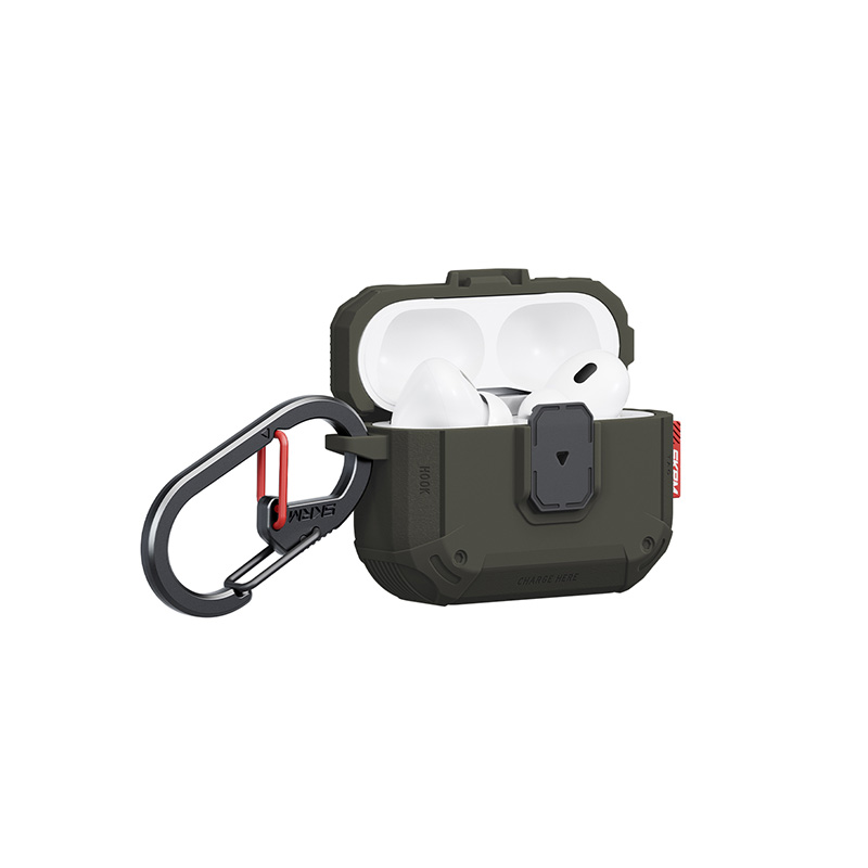 Ốp Bảo Vệ Skinarma MECHA LE Cho Airpods Pro 3 Thiết Kế Độc Đáo Có Khóa Bấm Tặng Kèm Móc Đeo Zinc Alloy Chống Sốc Tốt Hàng Chính Hãng