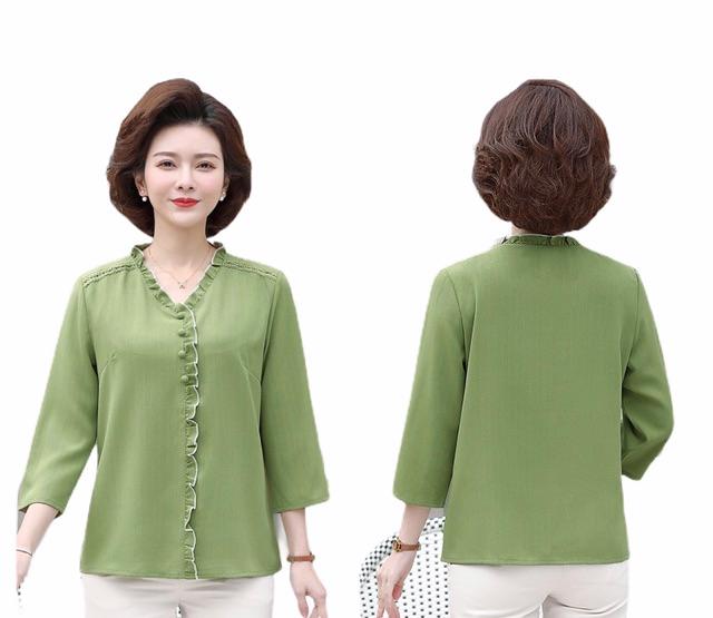Áo kiểu duyên dáng tay lỡ cho ngừoi lớn tuổi (Thời trang trung niên Lolita xinh) BT02-0820