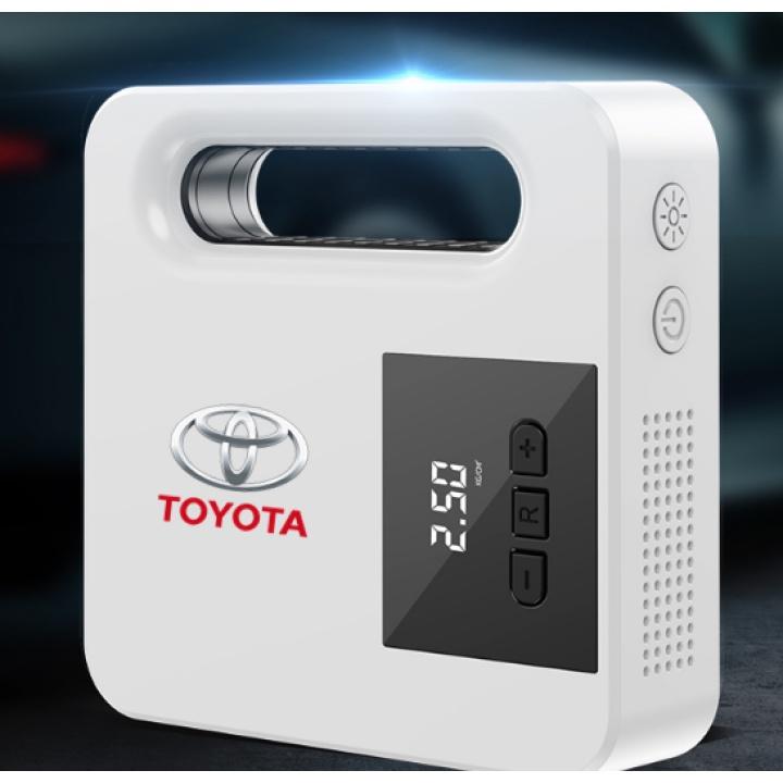 (TOYOTA) Bơm Lốp Điện Tử TOYOTA Tự Ngắt Cao Cấp, Dây Dài Đến 4 Bánh Xe, Lõi Đồng Mạnh Mẽ Bền Bỉ