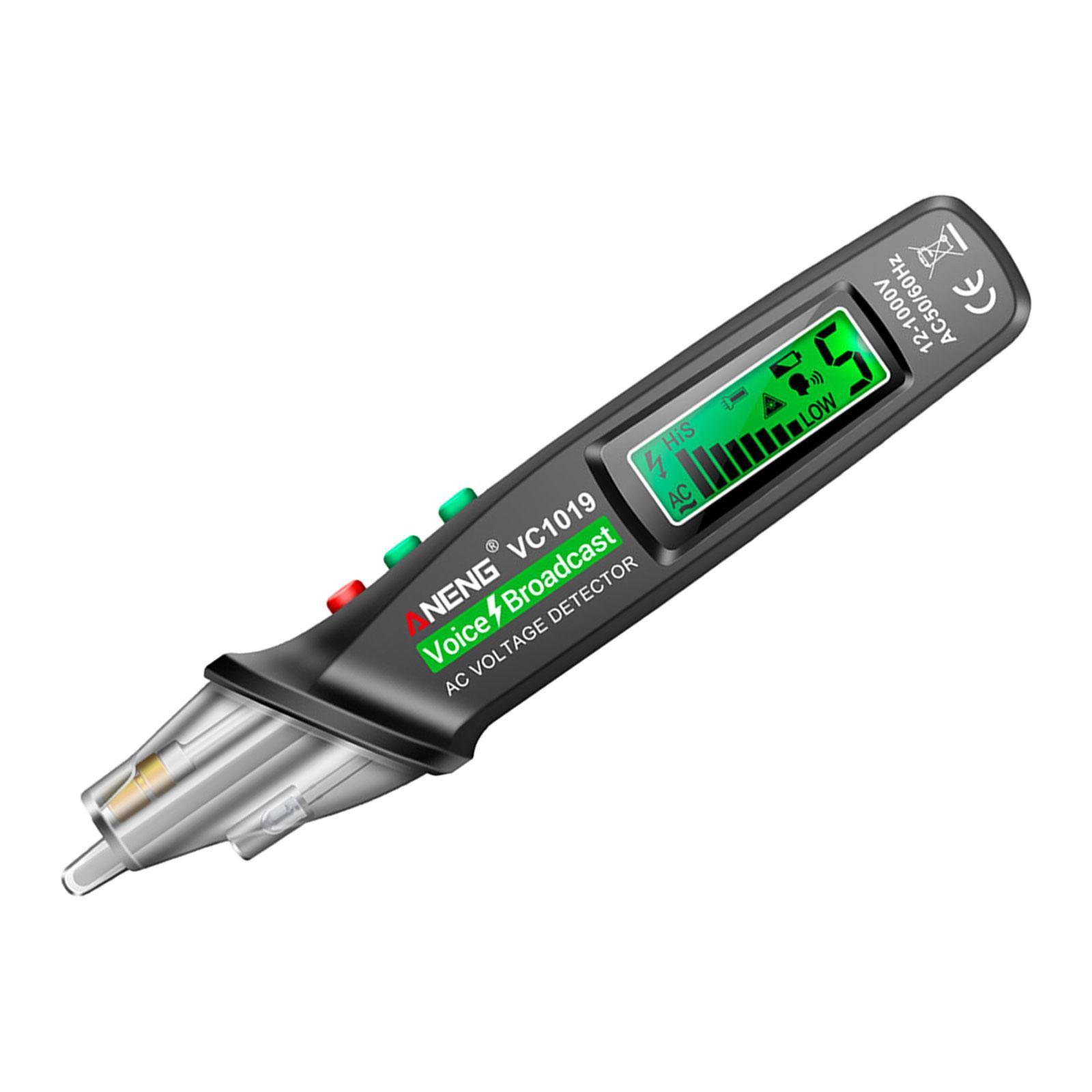 Portable Voltage Tester Non Contact Electric Tester Pen Self Test Function Industry Probe Pen for Power Cable Testing Electrician Wire Test