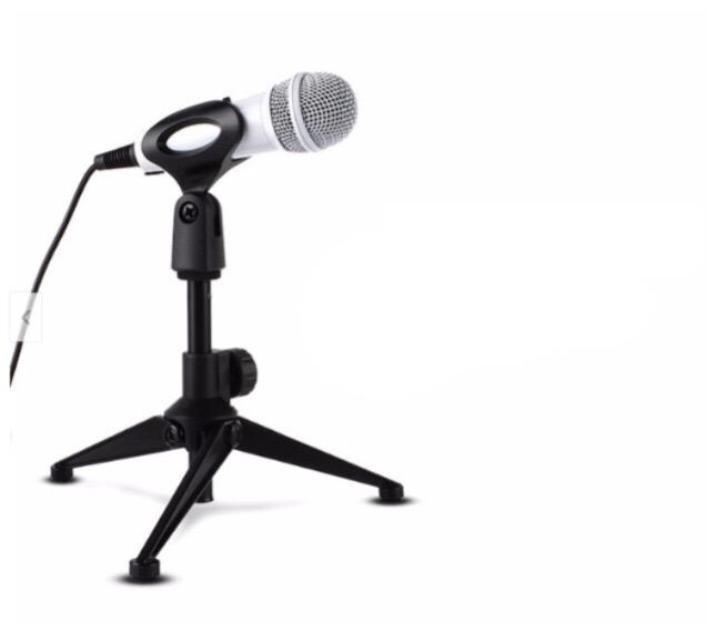 GIÁ ĐỠ MICRO 3 CHÂN KẸP ĐỂ BÀN MICROPHONE STANDS XẾP GỌN ĐA NĂNG CHIỀU CAO TỐI ĐA 24CM