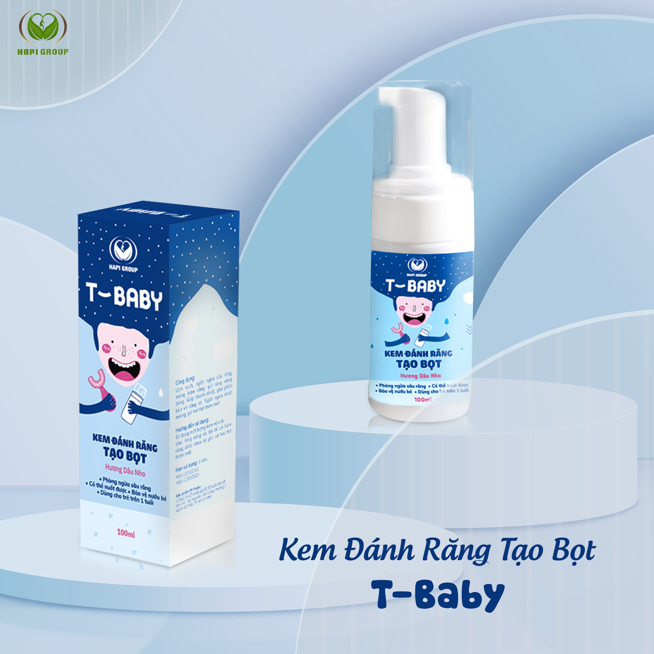 KEM ĐÁNH RĂNG TẠO BỌT T-BABY