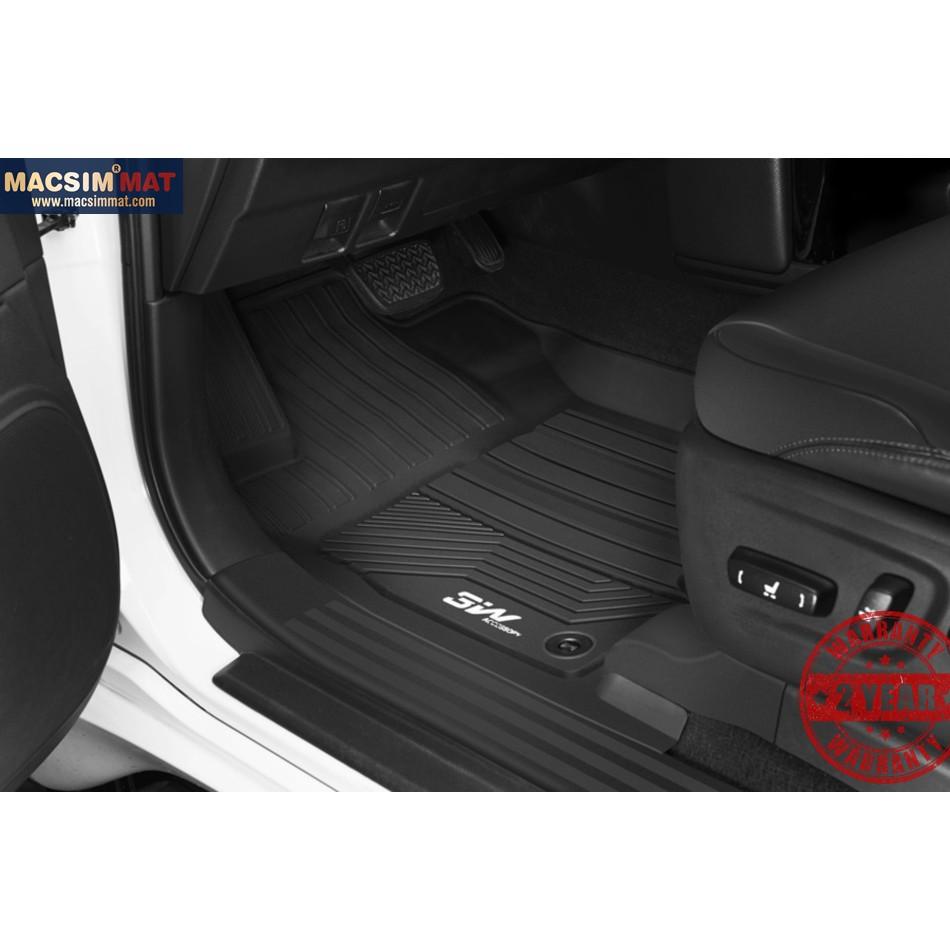 Thảm lót sàn ô tô TOYOTA TUNDRA 2013- đến nay Nhãn hiệu Macsim 3W chất liệu nhựa TPE đúc khuôn cao cấp - màu đen