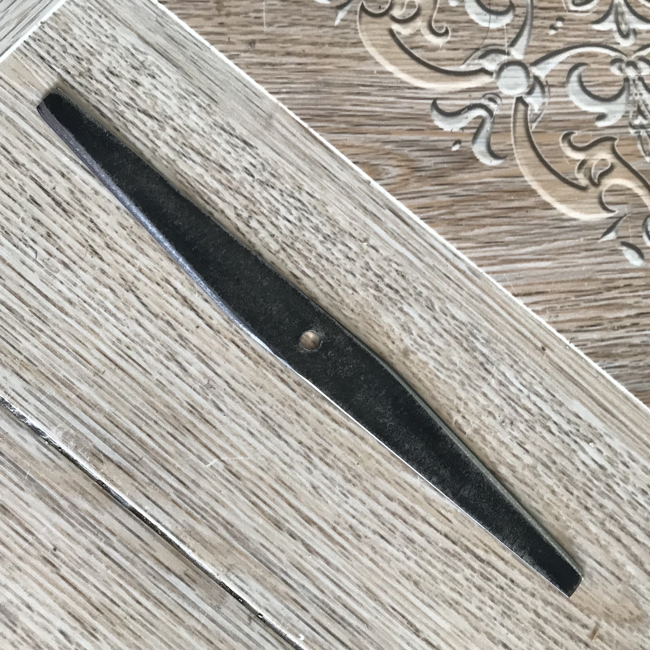Lưỡi dao cắt cỏ mini bằng thép siêu cứng, lỗ 6mm, dài 24 cm, rộng 2cm