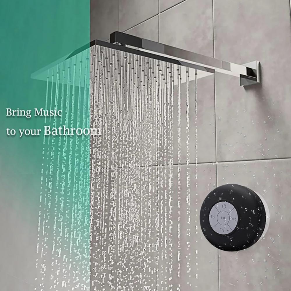Loa nhỏ Chống nước Gọi điện thoại rảnh tay Loa Bluetooth Cốc hút Loa sạc USB di động Phòng tắm Màu sắc: 01