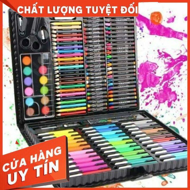 Bộ hộp màu 150 chi tiết cho bé tô vẽ thỏa thích (ảnh thật)