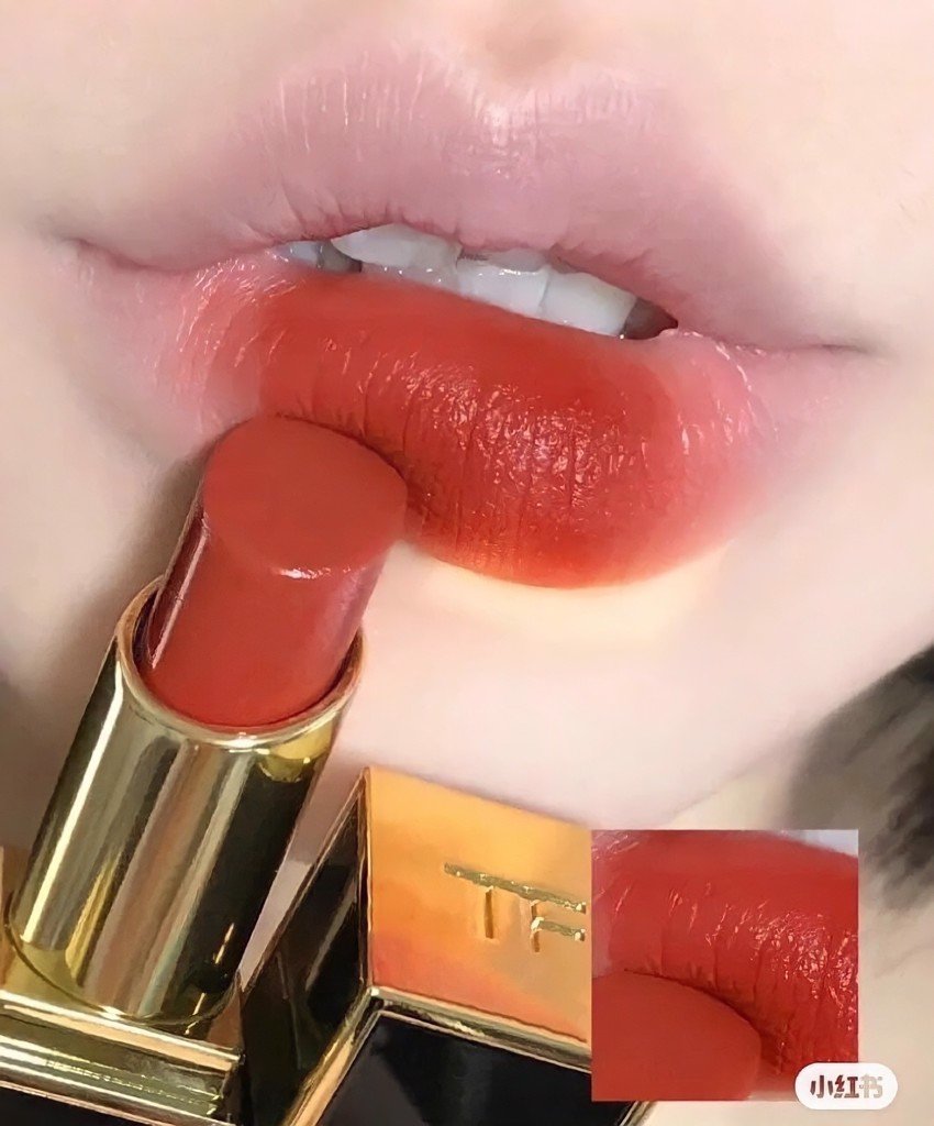 Son Tom Ford Lip Color Satin Matte 51 Afternoon Delight Màu Cam Cháy