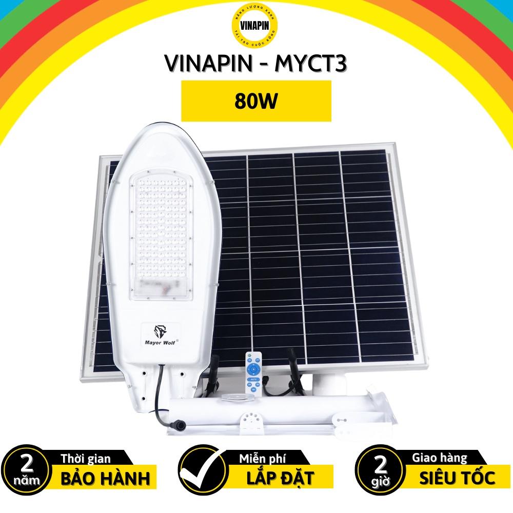 Đèn công trình LED siêu sáng năng lượng mặt trời VINAPIN-MYCT3 - Tấm PIN siêu to, khổng lồ, sáng nhiều ngày