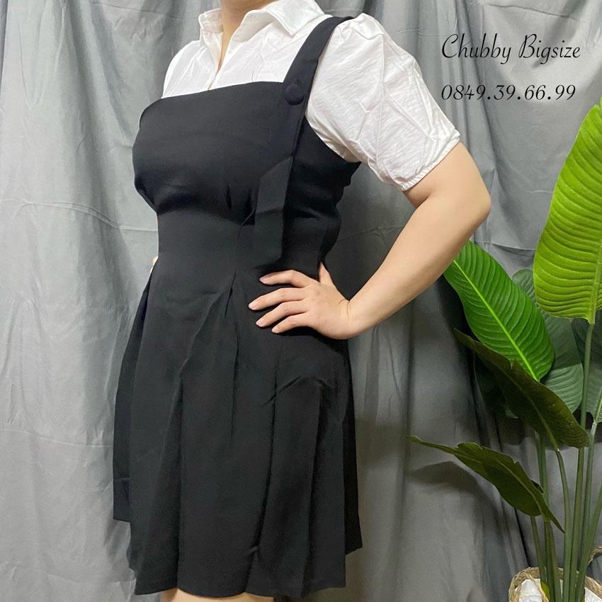 Set Bigsize sơmi đầm yếm