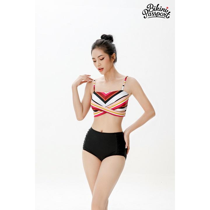 Áo bơi Nữ lẻ BIKINI PASSPORT kiểu Áo bơi lẻ croptop hai dây - Họa tiết - BS371_HOT