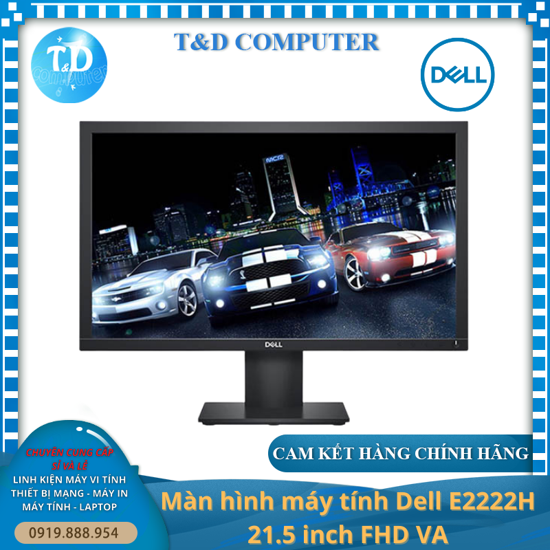 Màn hình máy tính Dell E2222H (21.5 inch/ VA/ Full HD/ 60Hz) - Hàng Chính Hãng PSD phân phối