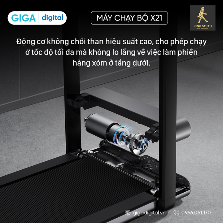 Máy chạy bộ thông minh Kingsmith X21 Bản Quốc Tế - TRX21F Hàng Chính Hãng