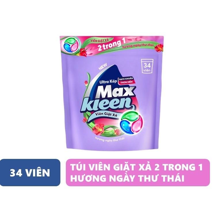 Túi Viên Giặt Xả Maxkleen Hương Ngày Thư Thái 15g x 34Viên