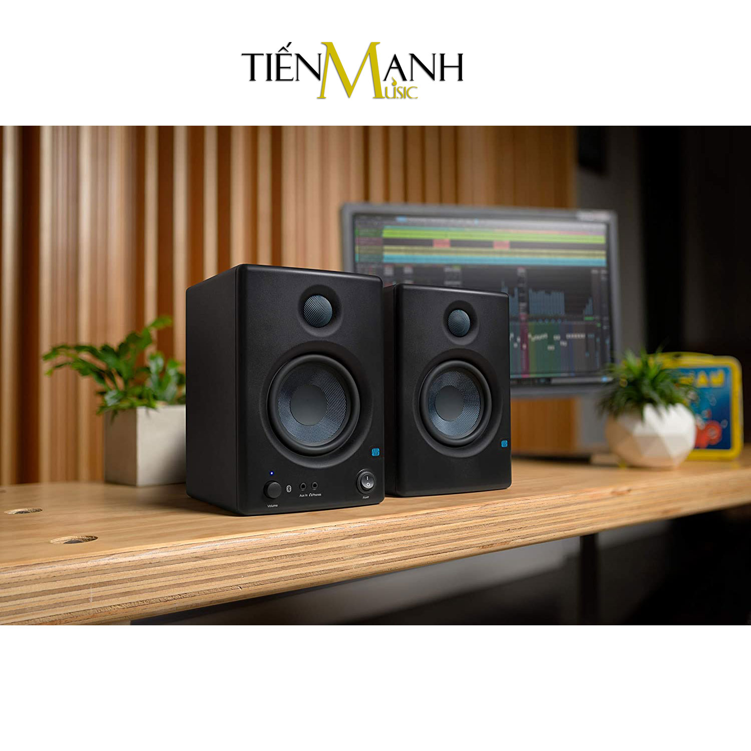 [New, Gen 2] Loa Kiểm Âm Presonus E4.5 BT - Eris Powered Studio Monitor Speaker Nghe Nhạc E45 BT Gen2 Pair Hàng Chính Hãng