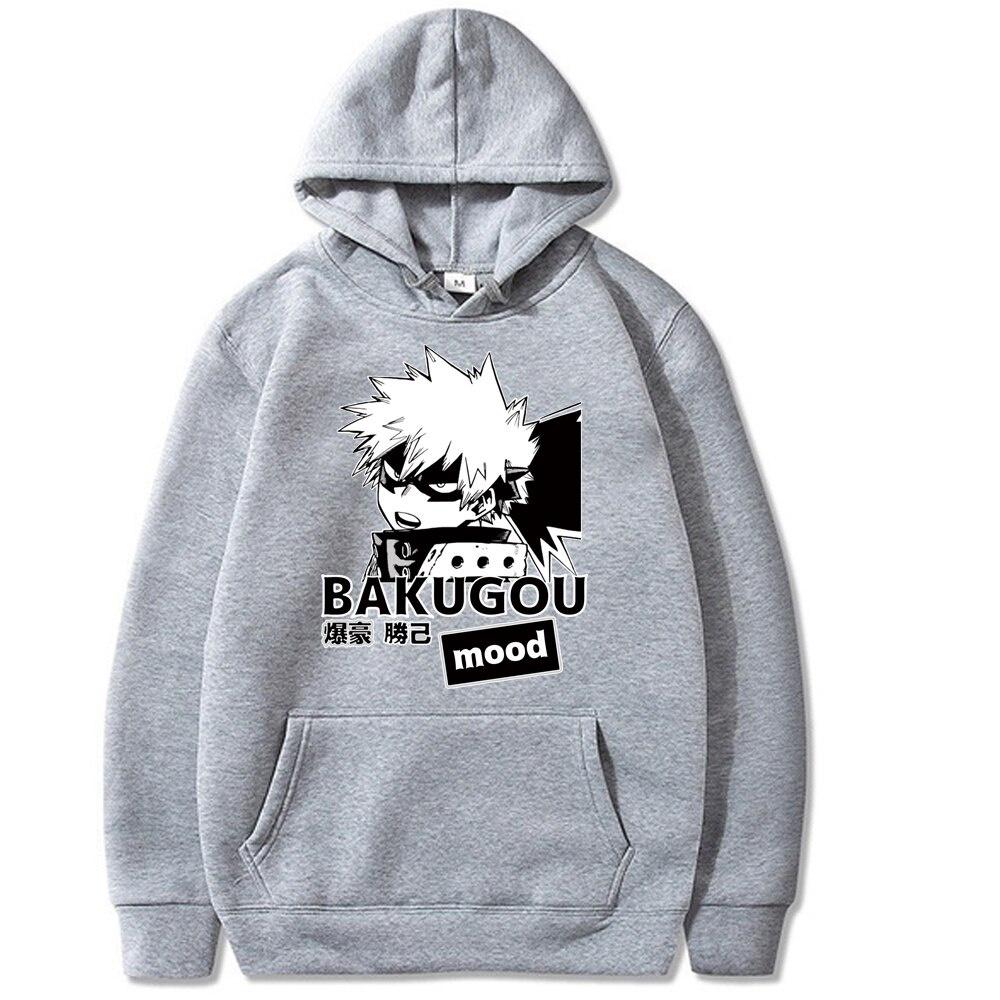 Áo Hoodie In Hình Anime My Hero Academia Bakugou Katsuki Thời Trang Thể Thao Unisex