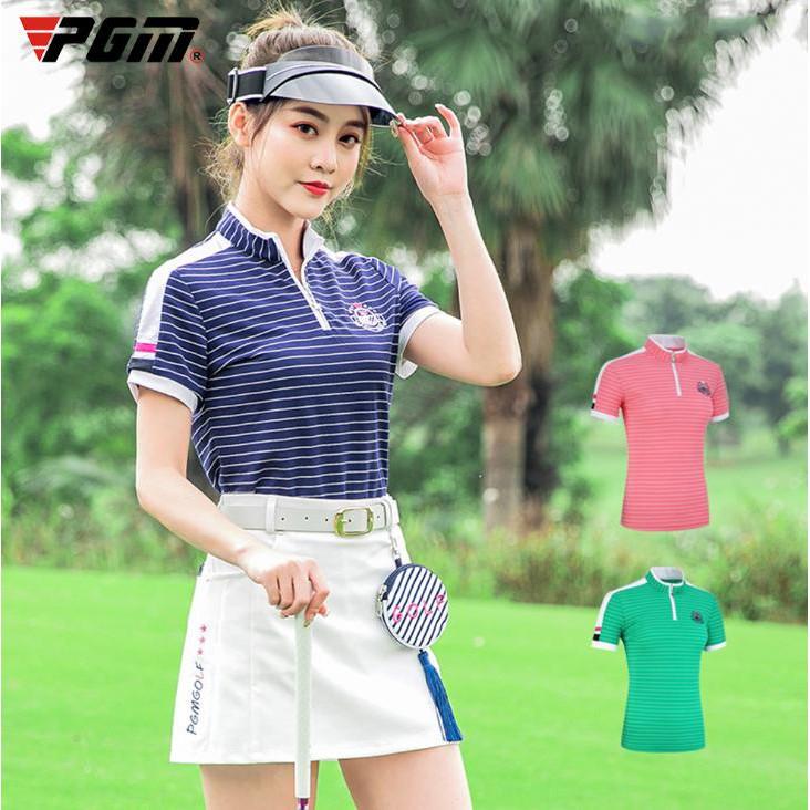 Váy Golf nữ PGM QZ048 - Chân váy trắng kèm túi tròn phong cách Hàn Quốc