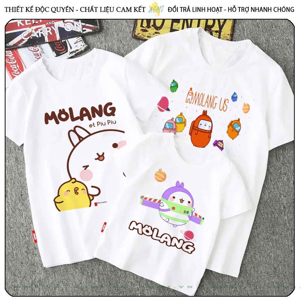 ÁO THUN friend molang vit thỏ cute UNISEX PHÔNG TRẮNG TAY NGẮN NAM ...