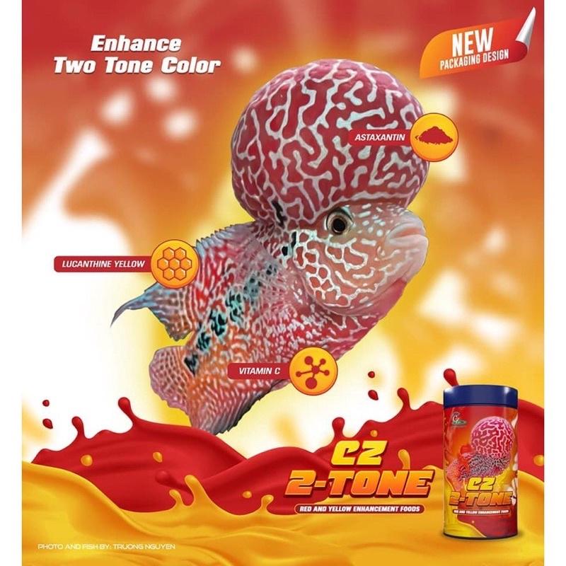 Cz19 Thức ăn lên màu nền 2tone cho cá la hán 100g - Hàng Thái Lan