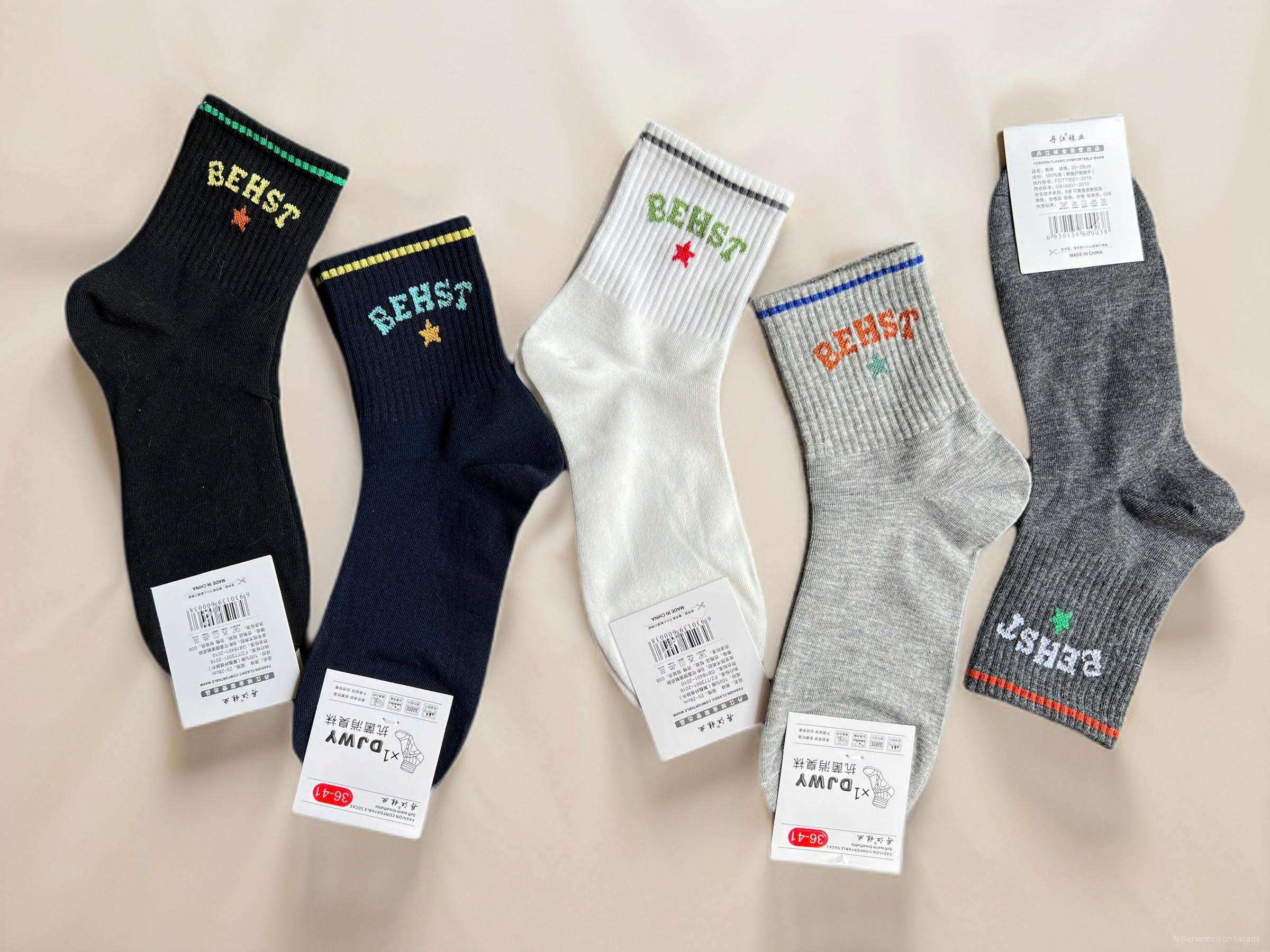 SET 5 ĐÔI TẤT VỚ NAM CỔ CAO MÃ 28 DÀNH CHO NAM