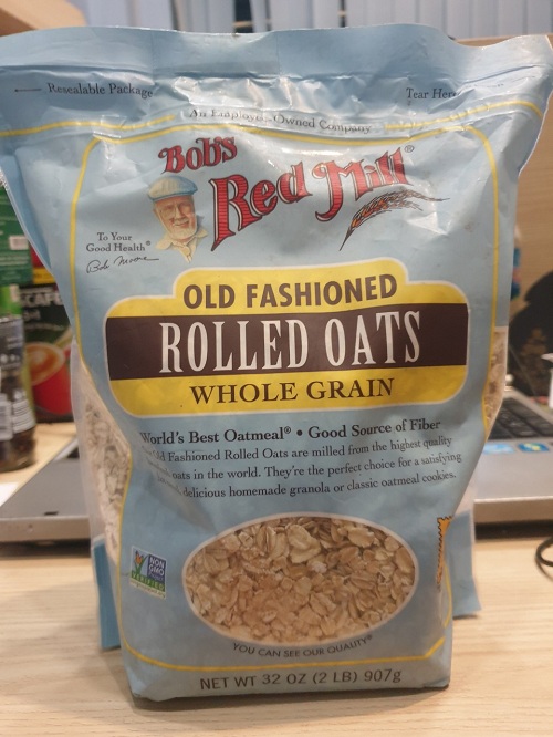 Yến mạch cán cỡ vừa hiệu bob's red mill