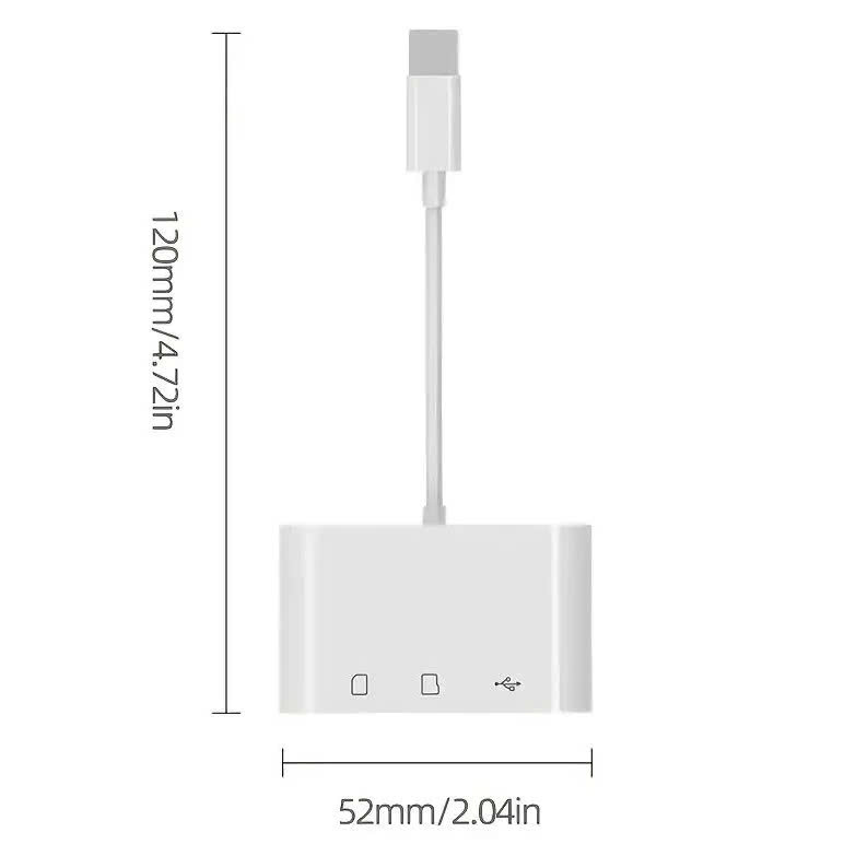 SD/TF chuẩn USB Type C Đầu đọc thẻ nhớ vỏ cao cấp - Hàng chính hãng ĐẦU ĐỌC THẺ NHỚ