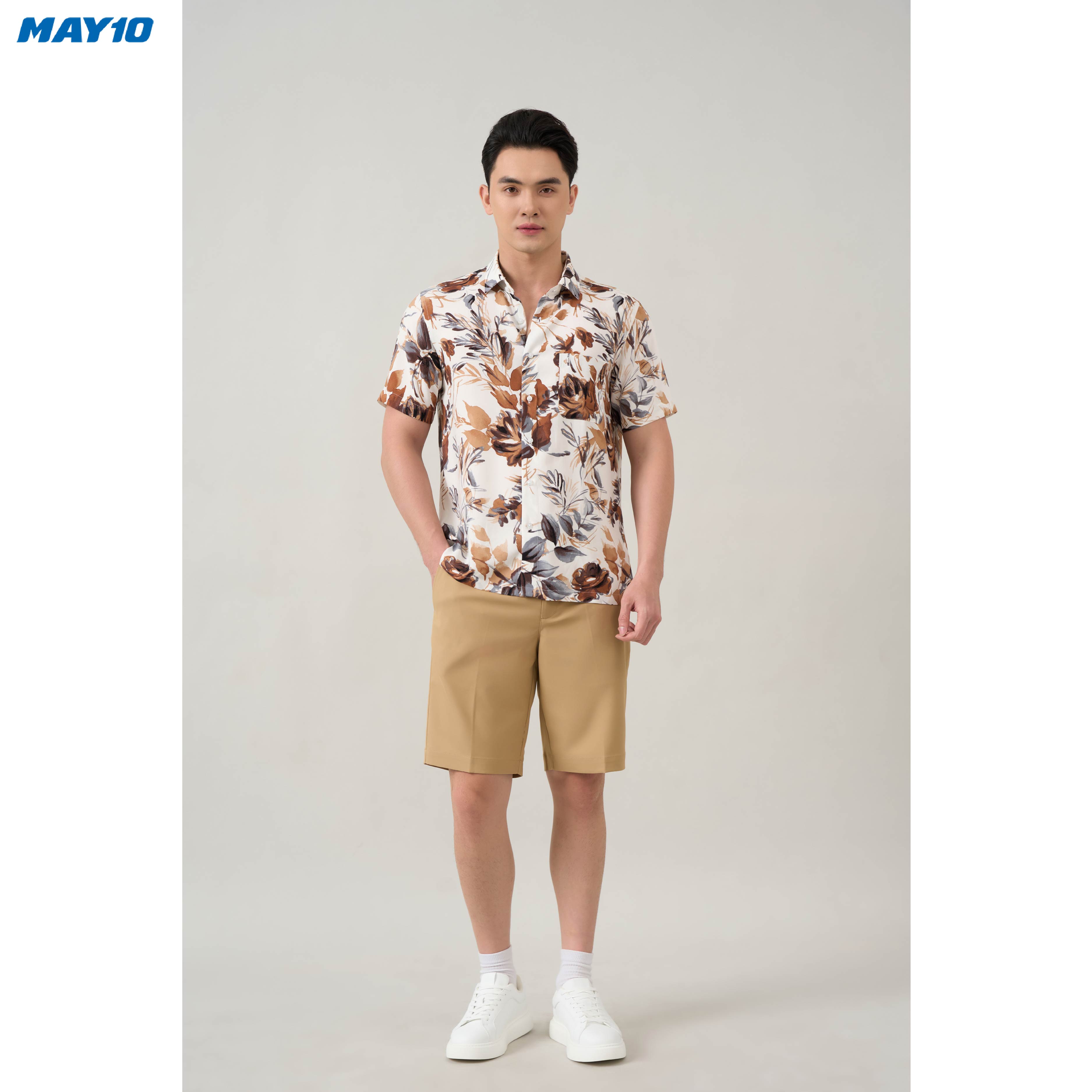 Áo sơ mi nam cộc tay May 10 form RegularFit 010124002 7