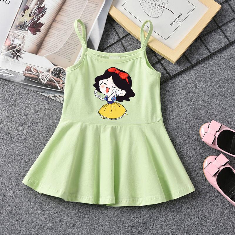 CHENGRUI Cô gái mùa hè váy trẻ em nhỏ treo váy mùa hè phong cách phương Tây bé vest đầm