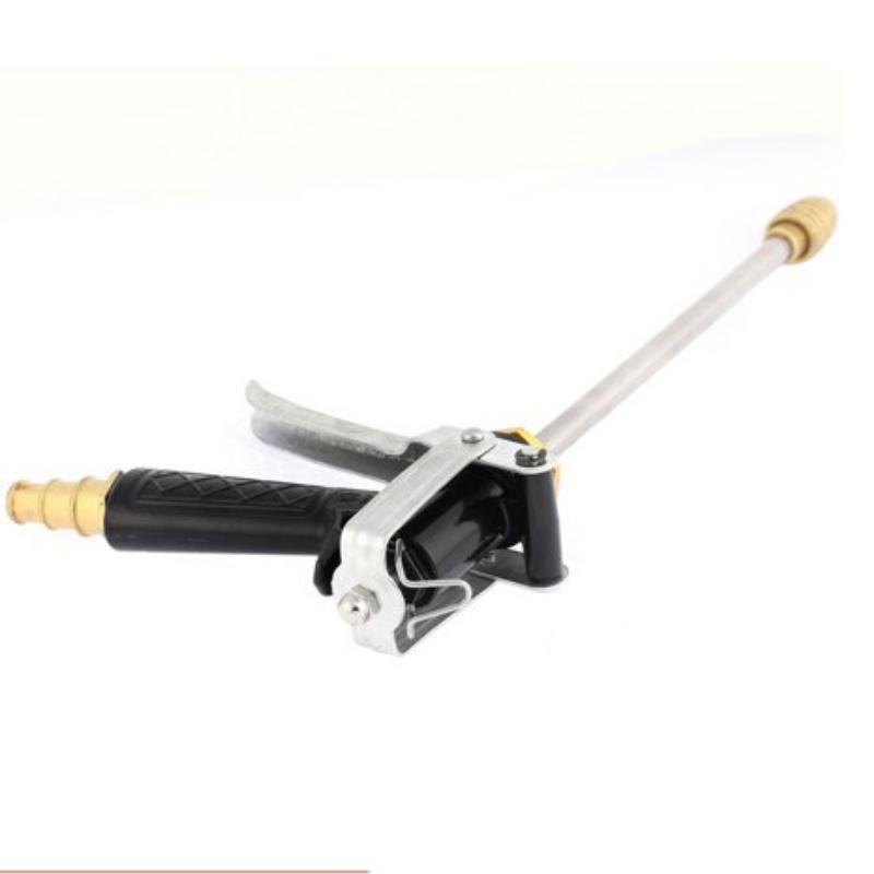 Bộ dây vòi xịt nước rửa xe, tưới cây . tăng áp 3 lần, loại 15m 206318 đầu đồng,cút,nối vàng + tặng đai