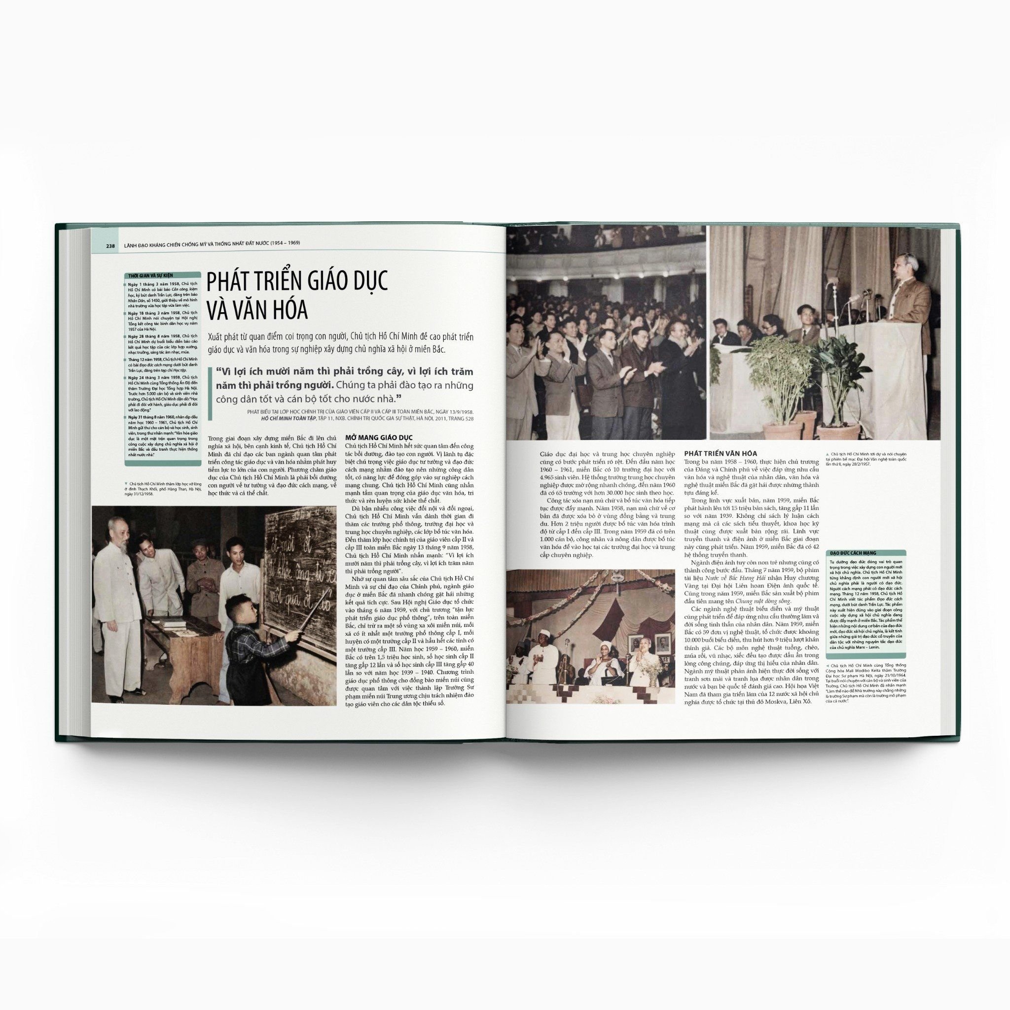 Sách Hồ Chí Minh - Tiểu Sử Bằng Hình (Gần 700 Tranh Ảnh Và Bản Đồ)