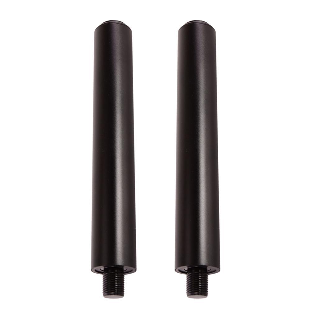 2Pcs Aluminum Billiards Pool Cue Extension Extender For  Pool Cues