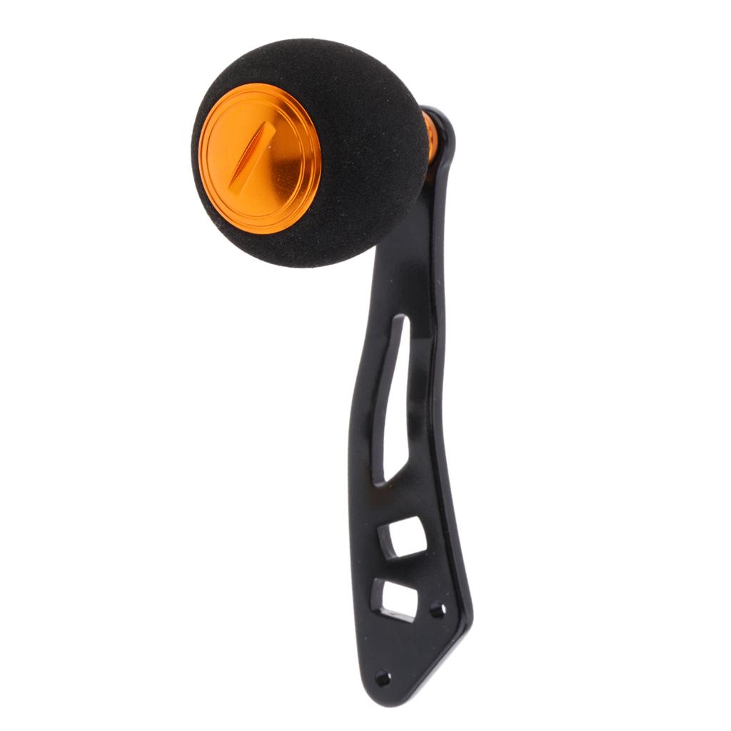 Power Fishing Reel Handle Knob Drum Baitcasting Reel Handle Rocker Arm Gold