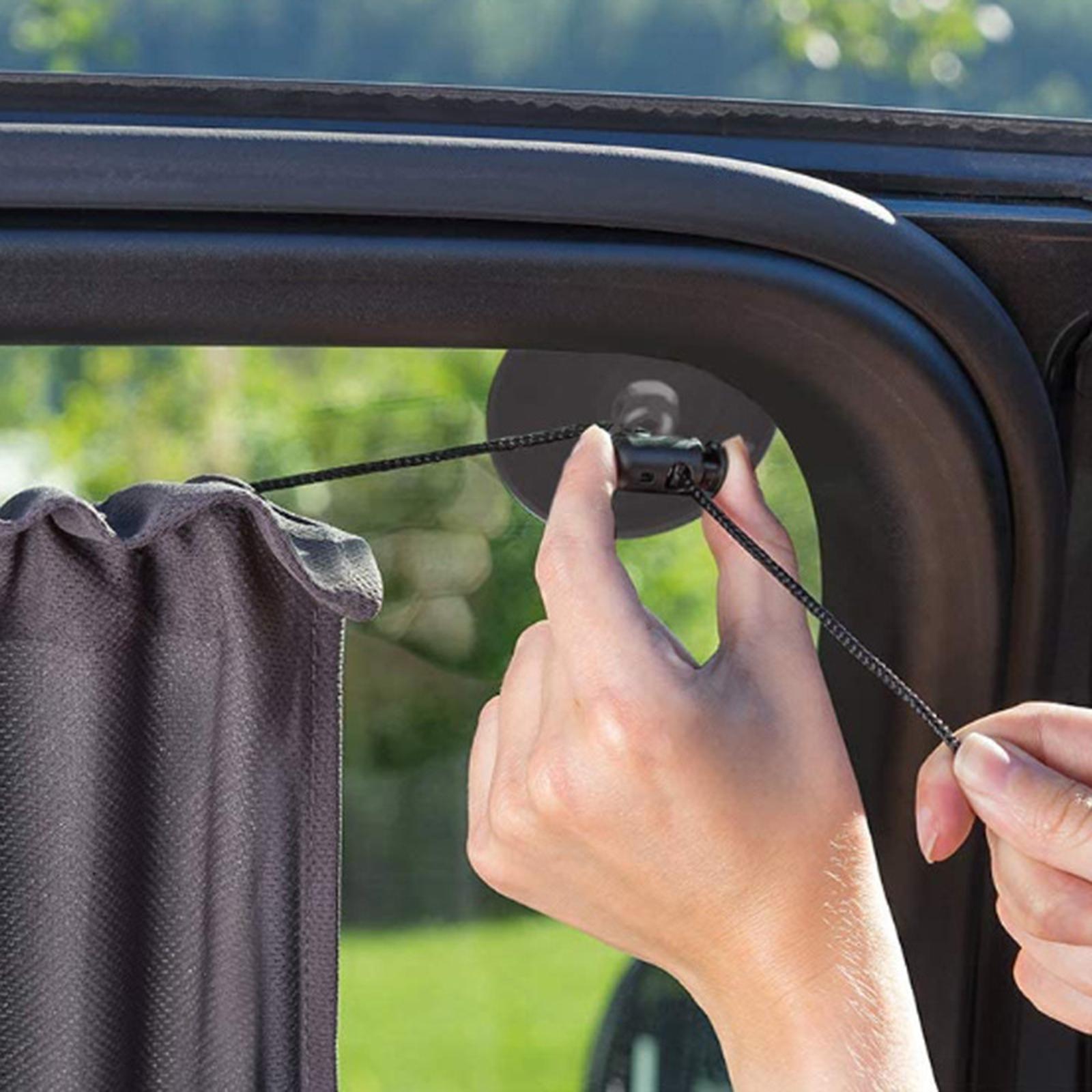 2Pcs Car Privacy Window Shades Privacy Curtain for Baby Sleeping Family