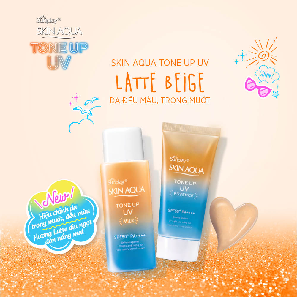 Sữa chống nắng nâng tông dành cho da dầu/ hỗn hợp Sunplay Skin Aqua Tone Up UV Milk