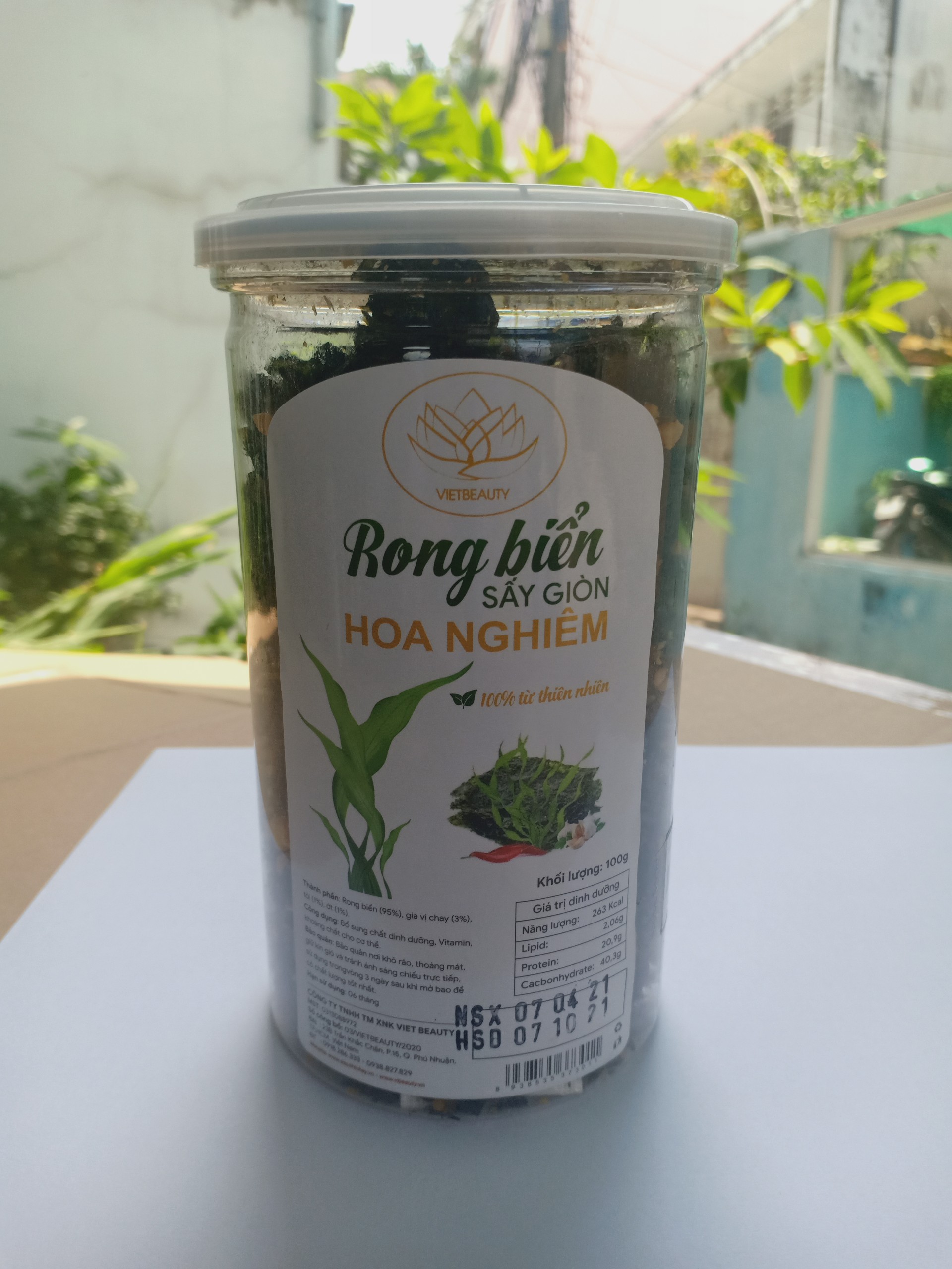 RONG BIỂN SÁY TỎI HOA NGHIÊM 100gr